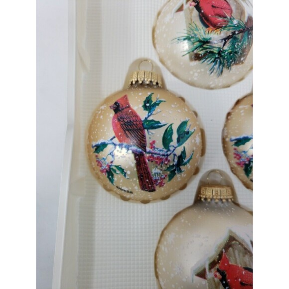 Krebs Christmas Ornaments Cardinals Woodland Accent Collection VTG Excellent - Picture 14 of 16
